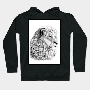 Lion with motifs Hoodie